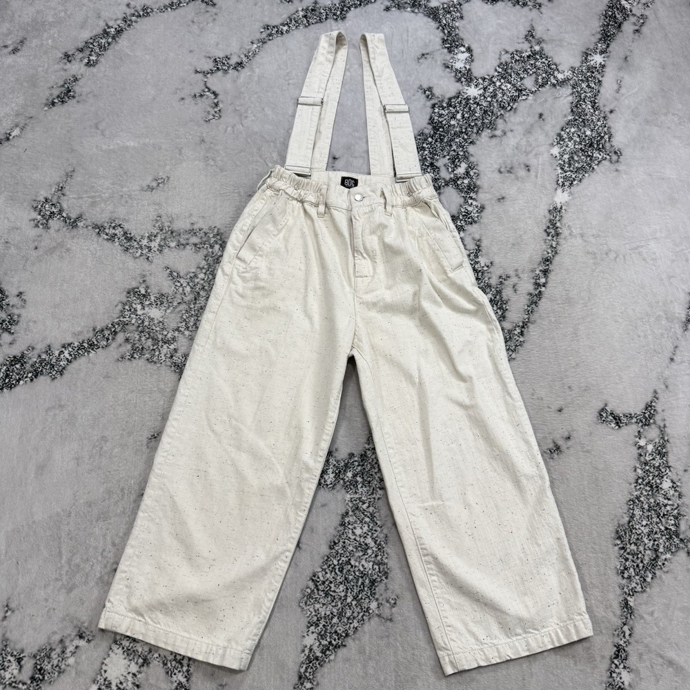 BDG Urban Outfitters Overalls Womens M Cream Wide Leg Cotton Suspender